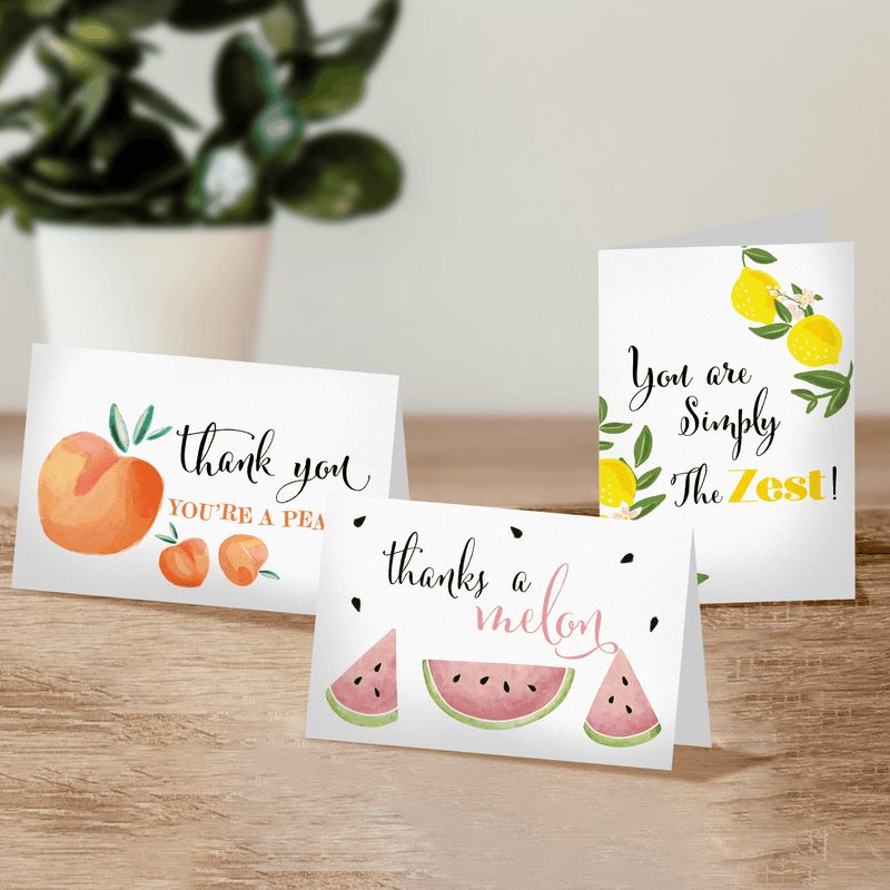 Fruit Thank You Cards with Envelopes - Pro Supply Global