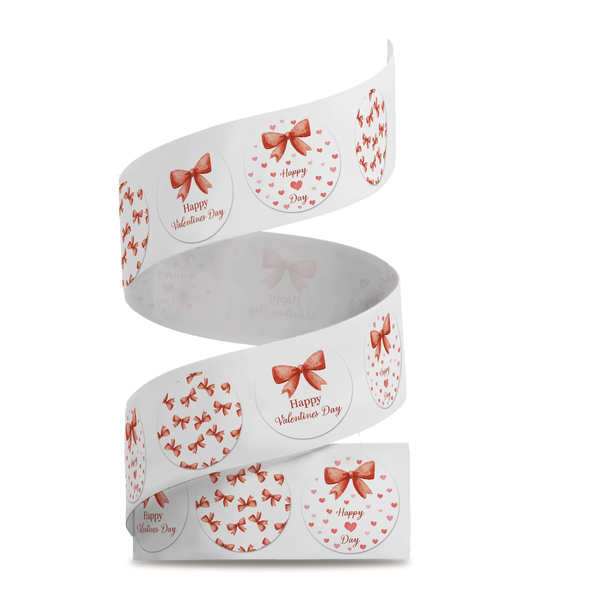 Red Bows Valentine's Day Stickers