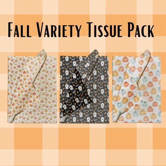 Fall Tissue Paper Variety Pack for Gift Bags