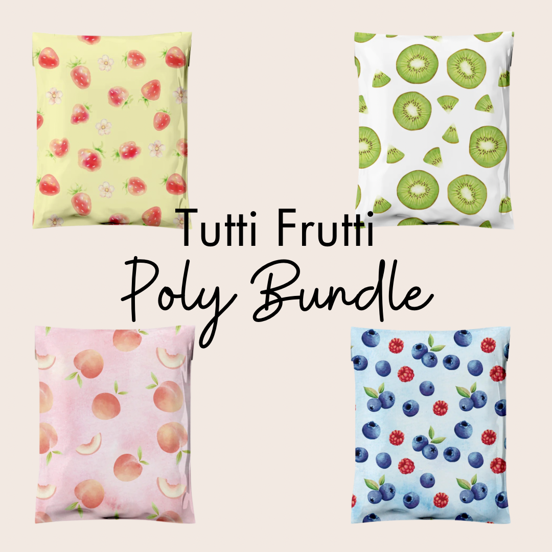 10x13 Tuttti Frutti Sample Pack Poly Mailers – Shipping Bags for Small Business