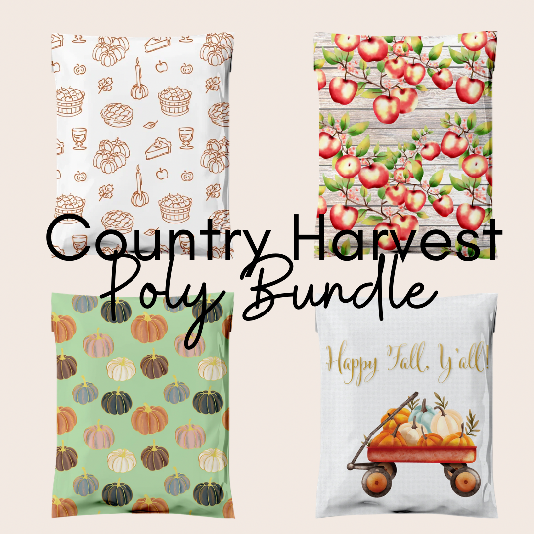 10x13 Country Harvest Sample Pack Poly Mailers – Shipping Bags for Small Business