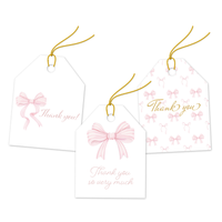 Pink Bows Assortment Gift Tags