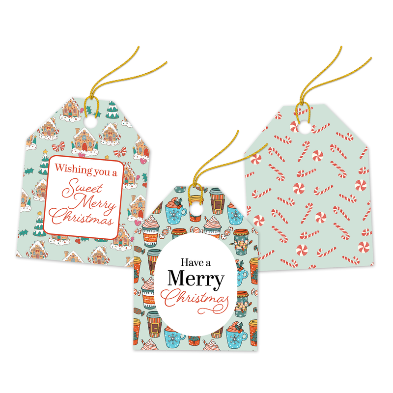 Christmas Treats Assortment Gift Tags