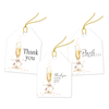 Pearls and Prosecco Bridal Shower Assortment Gift Tags
