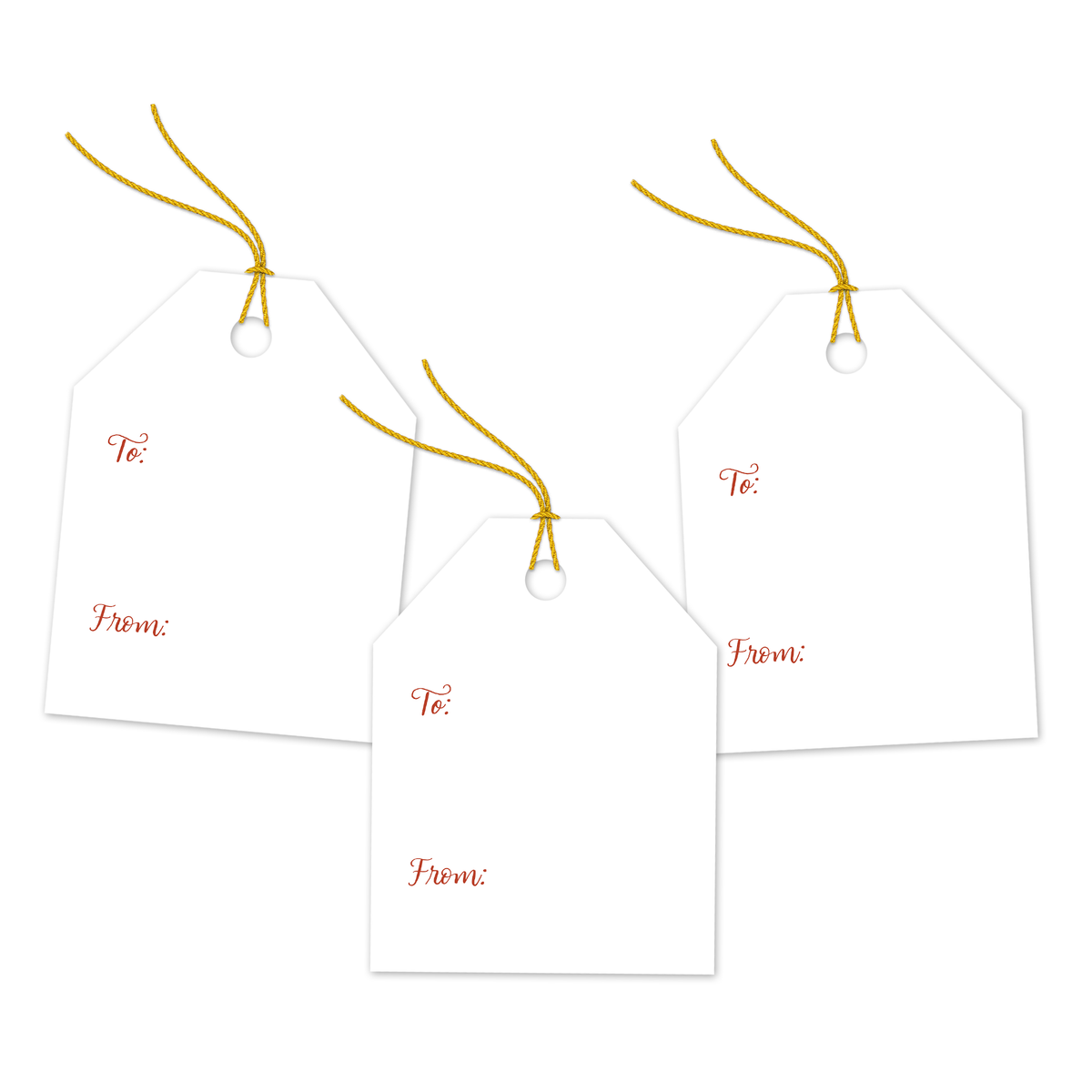 Valentine's Day Bows Assortment Gift Tags