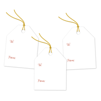 Valentine's Day Bows Assortment Gift Tags