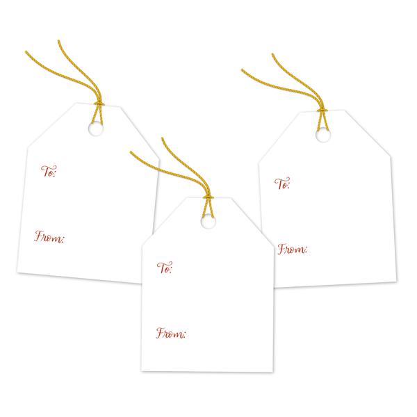 Valentine's Day Bows Assortment Gift Tags