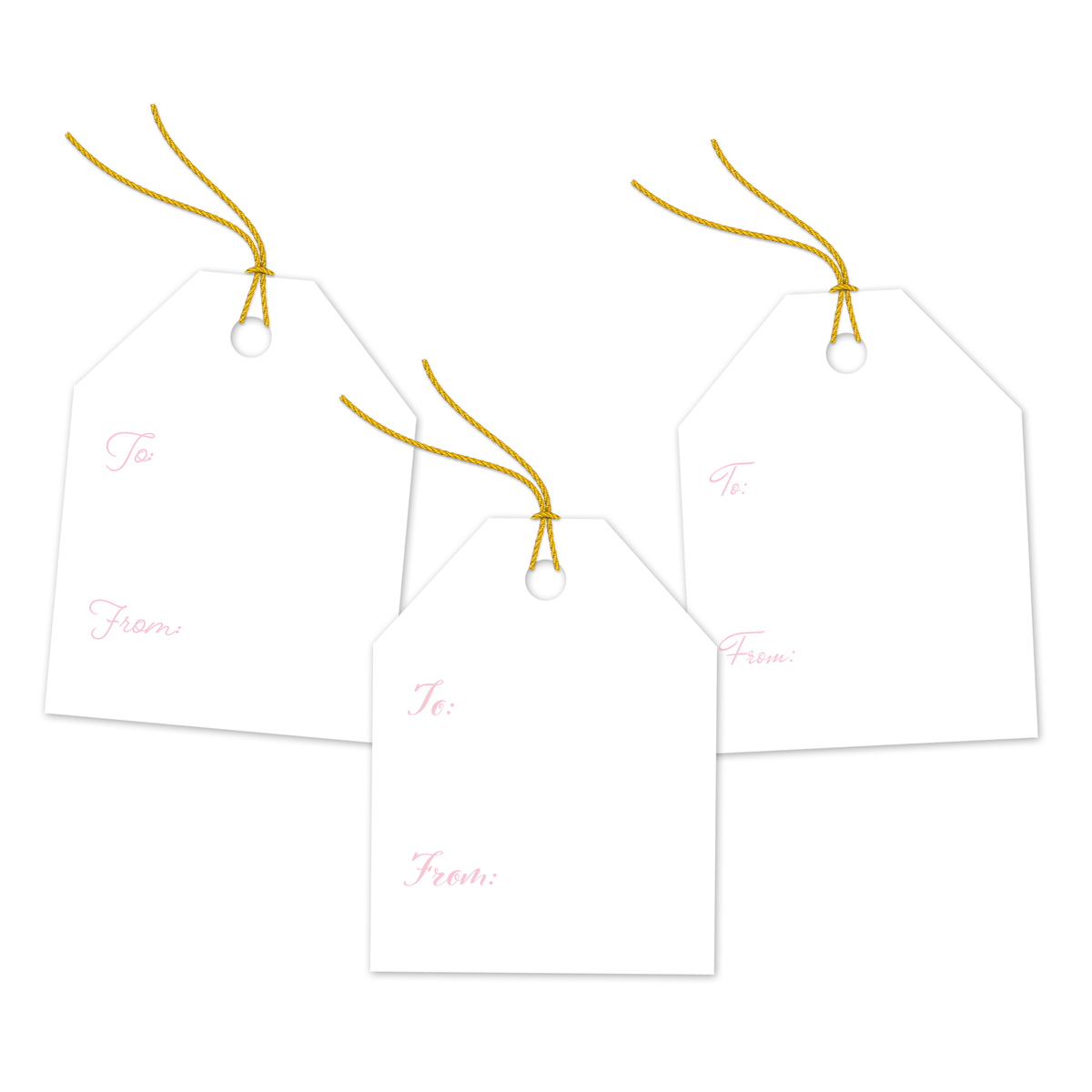 Pink Bows Assortment Gift Tags