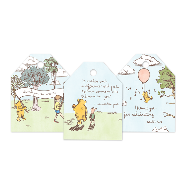 Pooh Thank You Assortment Gift Tags