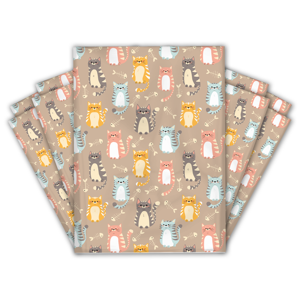 10x13 Cats Poly Mailers – Shipping Bags for Small Business