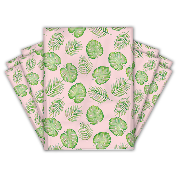 10x13 Palm Leaves Poly Mailers – Shipping Bags for Small Business