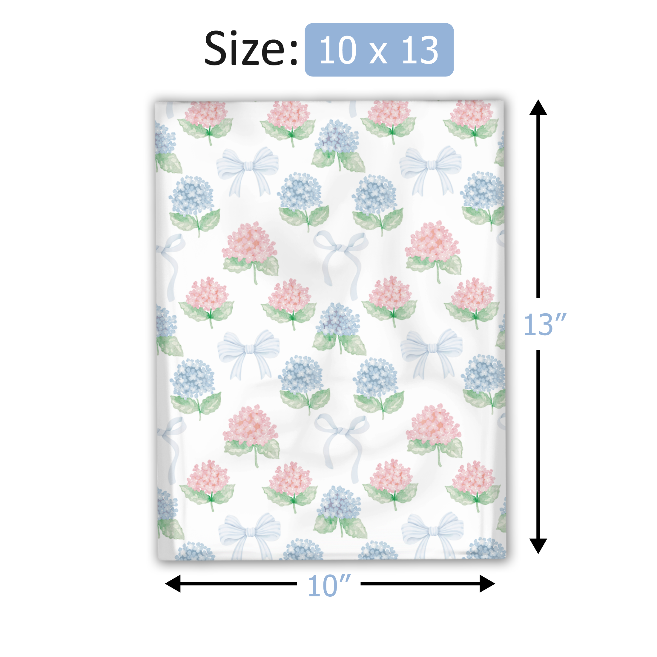 10x13 Hydrangeas Poly Mailers – Shipping Bags for Small Business
