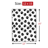12x15 Paw Prints Poly Mailers – Shipping Bags for Small Business
