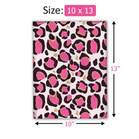 10x13 Pink Leopard Print Poly Mailers – Shipping Bags for Small Business