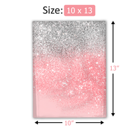10x13 Pink Glitter Transition Poly Mailers – Shipping Bags for Small Business