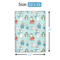 12x15 Winter Animals Poly Mailers – Shipping Bags for Small Business