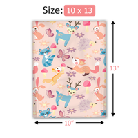 10x13 Woodland Critters Poly Mailers – Shipping Bags for Small Business