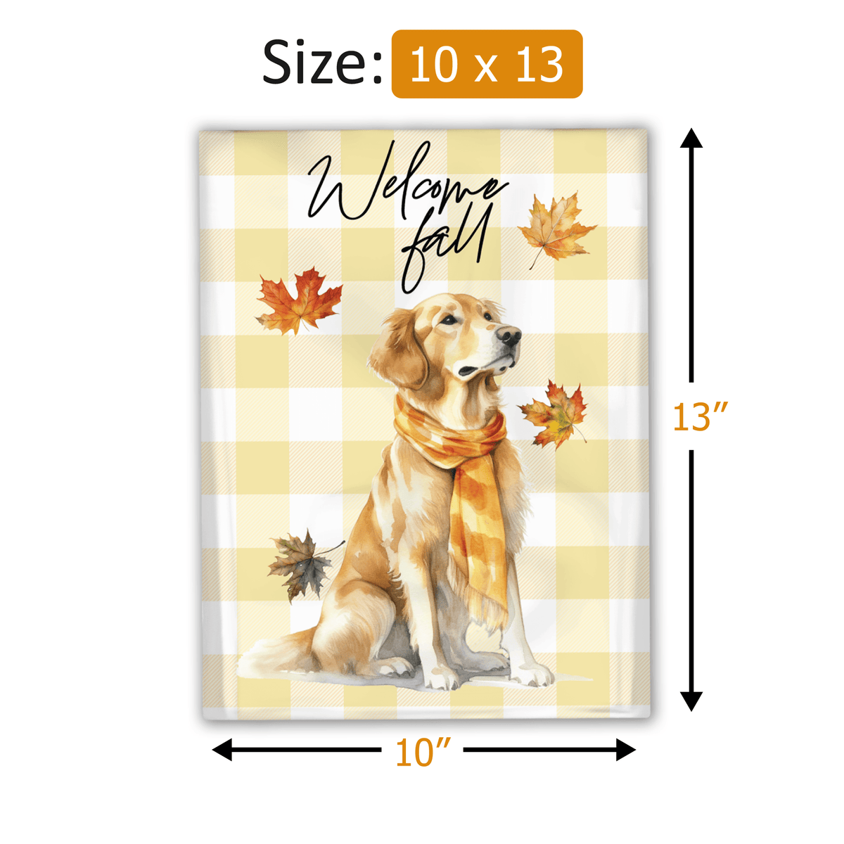 10x13 Golden Retriever Designer Poly Mailers Shipping Envelopes Premium Printed Bags - Pro Supply Global