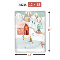 12x15 Winter Village Poly Mailers – Shipping Bags for Small Business