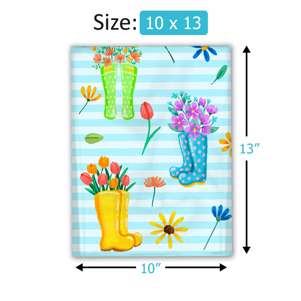 10x13 Rubber Boots Poly Mailers – Shipping Bags for Small Business