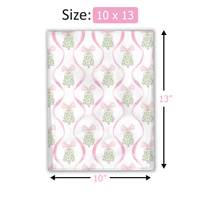 10x13" Christmas Trees and Bows Designer Poly Mailers Shipping Envelopes Premium Printed Bags