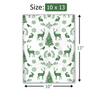 10x13" Winter Deer Designer Poly Mailers Shipping Envelopes Premium Printed Bags