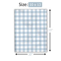 10x13 Blue Gingham Poly Mailers – Printed Shipping Bags for Small Business