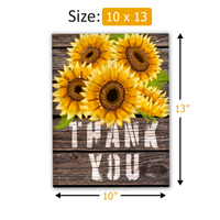 10x13 Sunflower Thank You Poly Mailers – Shipping Bags for Small Business