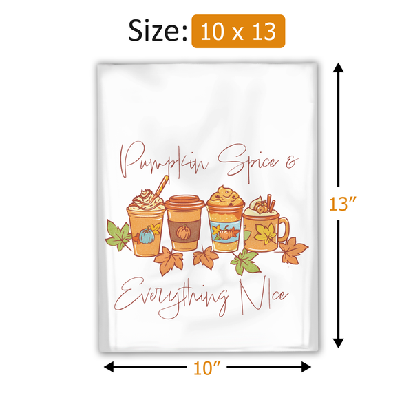 10x13 Thanks a Latte Poly Mailers – Shipping Bags for Small Business