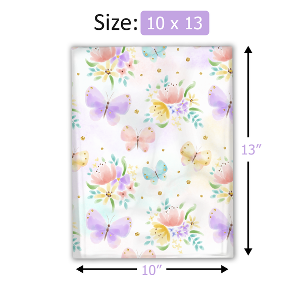 10x13 Butterfly Poly Mailers – Shipping Bags for Small Business