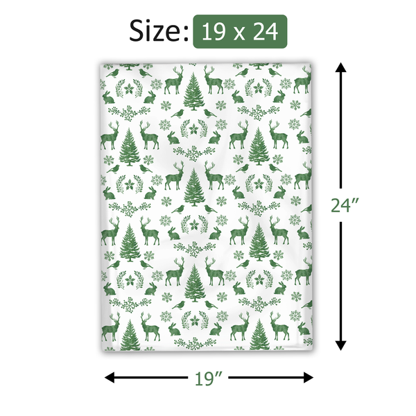 19x24 Winter Deer Poly Mailers – Shipping Bags for Small Business