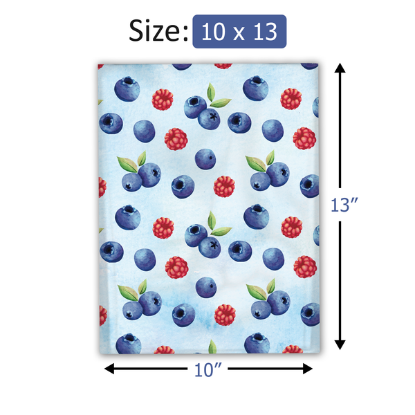 10x13 Summer Berries Poly Mailers – Shipping Bags for Small Business