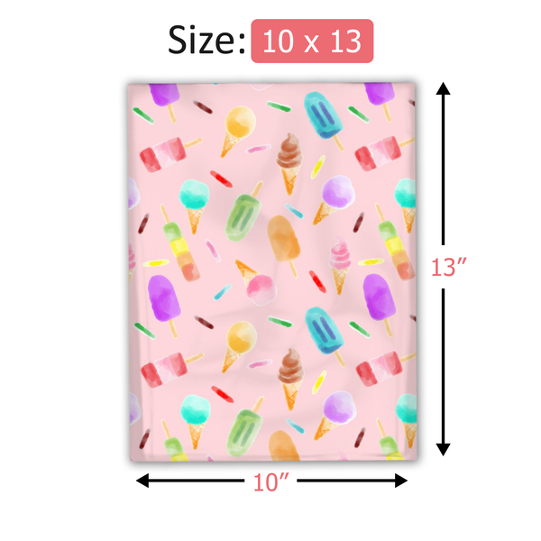 10x13 Ice Cream Poly Mailers – Shipping Bags for Small Business