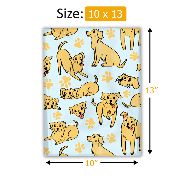 10x13 Dogs Poly Mailers – Shipping Bags for Small Business