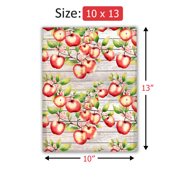 10x13 Apples and Blossoms Shipping Premium Printed Poly Mailers – Shipping Bags for Small Business