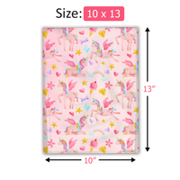 10x13 Rainbow Unicorn Poly Mailers – Shipping Bags for Small Business