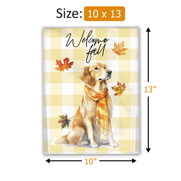 10x13 Golden Retriever Poly Mailers – Shipping Bags for Small Business