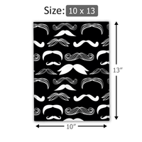 10x13 Stylish Mustache Poly Mailers – Shipping Bags for Small Business