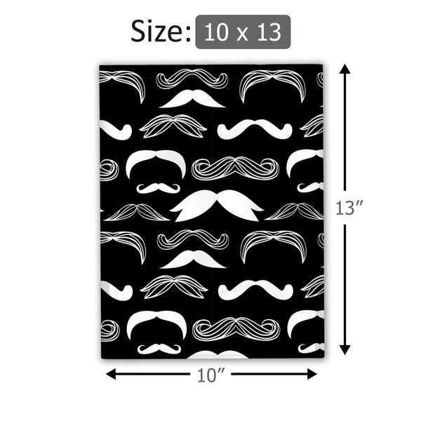 10x13 Stylish Mustache Poly Mailers – Shipping Bags for Small Business
