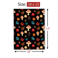 10x13 Autumn Mushrooms Poly Mailers – Shipping Bags for Small Business
