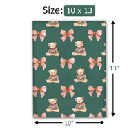 10x13 Christmas Teddy Bear Poly Mailers – Holiday Shipping Bags