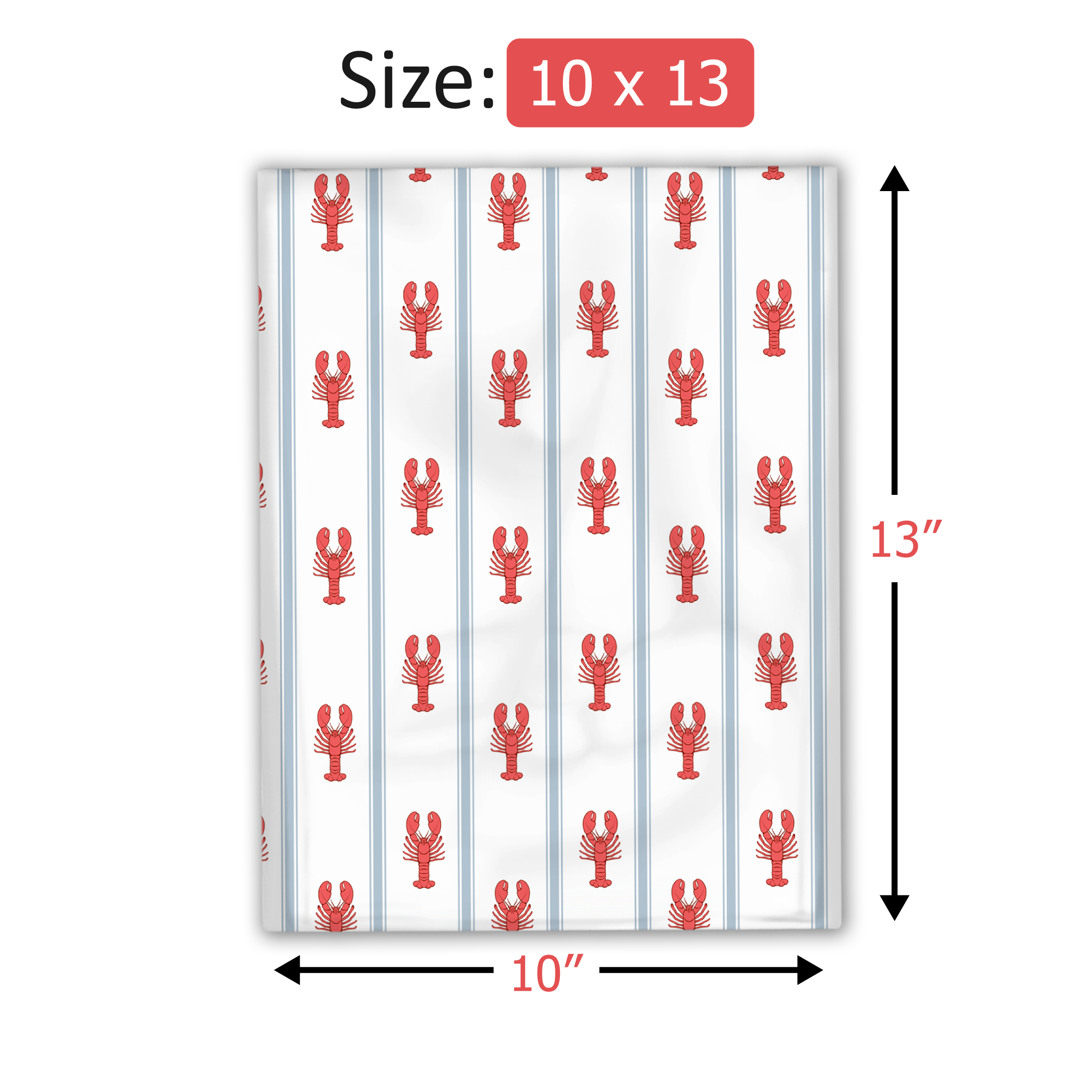 10x13 Lobsters Poly Mailers – Shipping Bags for Small Business