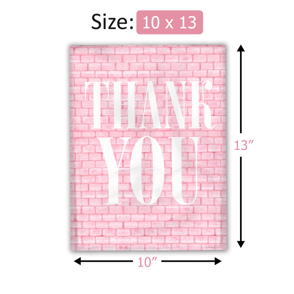 10x13 Pink Bricks Poly Mailers – Shipping Bags for Small Business