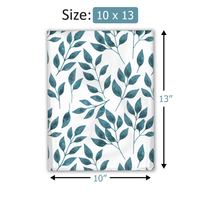10x13 Teardrop Leaves Designer Poly Mailers Shipping Envelopes Premium Printed Bags