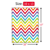 10x13 Rainbow Chevron Poly Mailers – Shipping Bags for Small Business