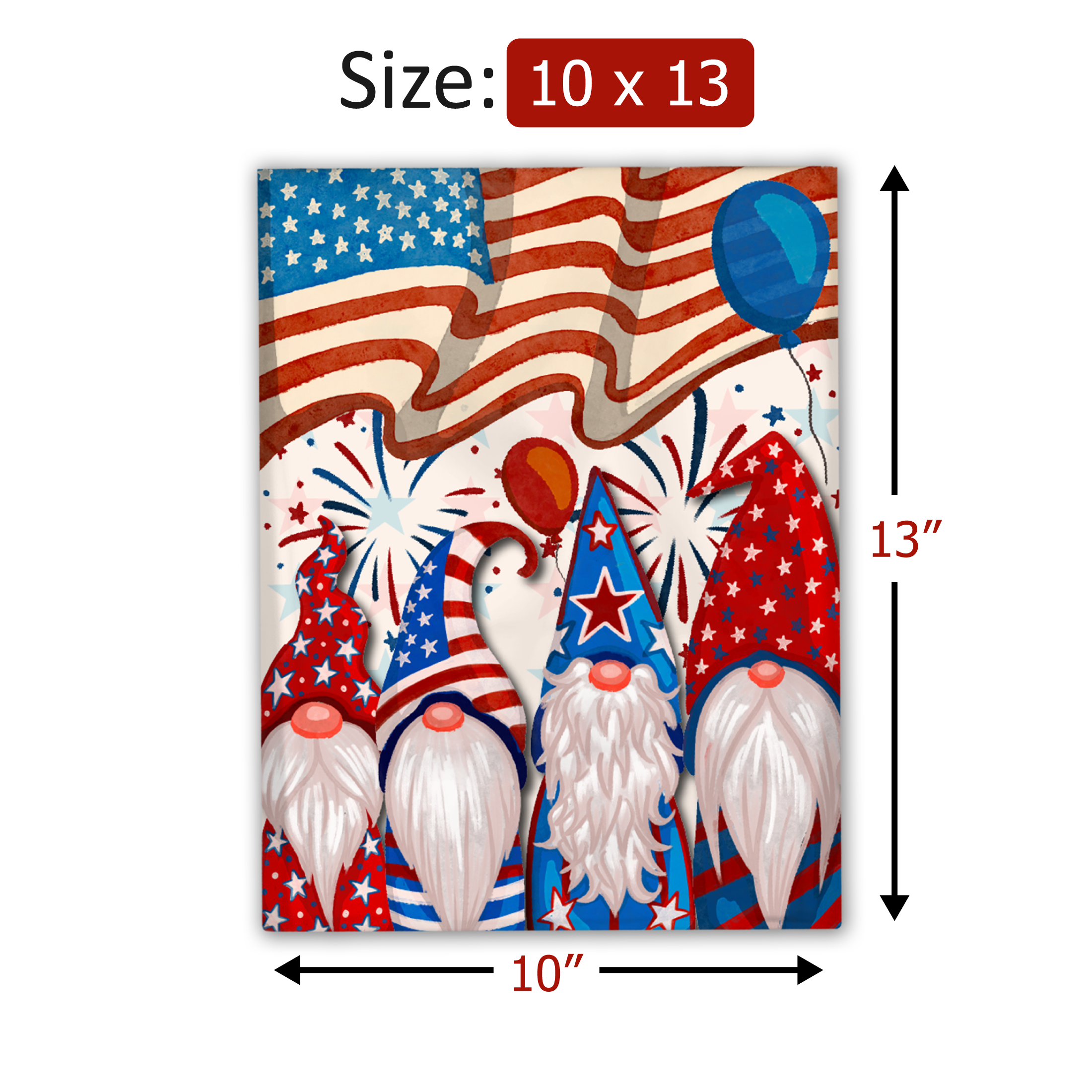 10x13 Patriotic Gnomes Poly Mailers – Shipping Bags for Small Business