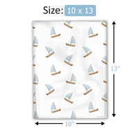 10x13 Sailboats Poly Mailers Shipping Envelopes Premium Printed Bags