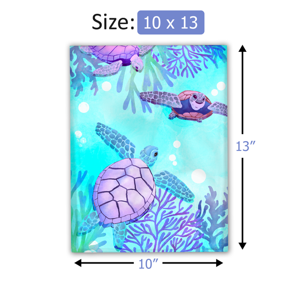 10x13 Sea Turtle Poly Mailers – Shipping Bags for Small Business