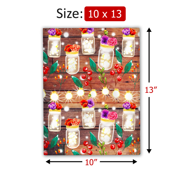10x13 Rustic Mason Jars Poly Mailers – Shipping Bags for Small Business