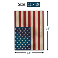 12x15 Rustic American Flag Poly Mailers – Shipping Bags for Small Business